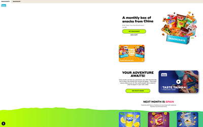 SnackCrate website screenshot