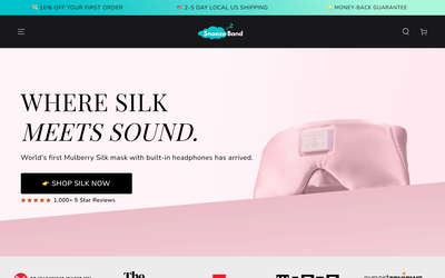 SnoozeBand website screenshot