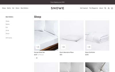 SNOWE website screenshot