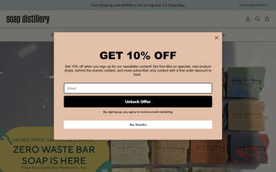 Soap Distillery website screenshot