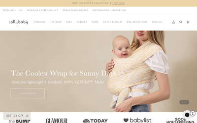 Solly Baby website screenshot