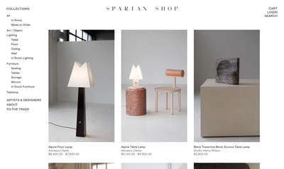 Spartan website screenshot