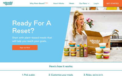 Splendid Spoon website screenshot