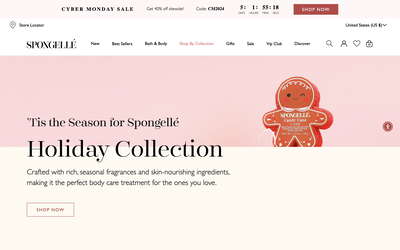 Spongellé website screenshot