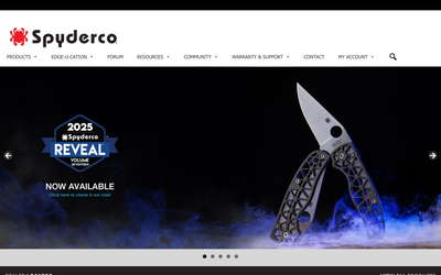 Spyderco website screenshot