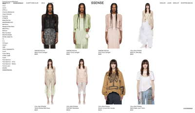 SSENSE website screenshot