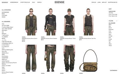 SSENSE website screenshot