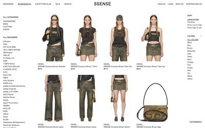 SSENSE website screenshot