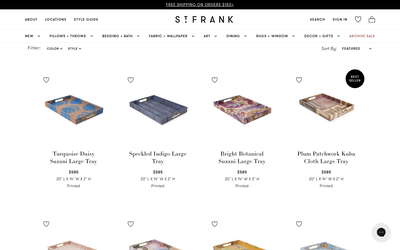 St. Frank website screenshot