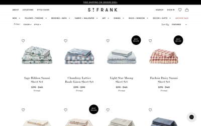 St. Frank website screenshot