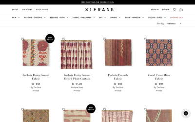 St. Frank website screenshot