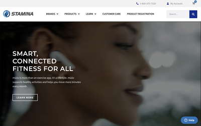 Stamina Products website screenshot