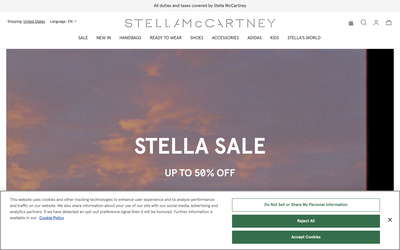 Stella McCartney website screenshot