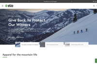 Stio website screenshot