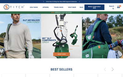Stitch Golf website screenshot