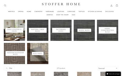 Stoffer Home website screenshot