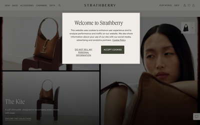 Strathberry website screenshot
