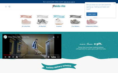 Stride Rite website screenshot