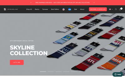Strideline website screenshot