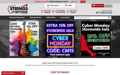 Strings and Beyond website screenshot