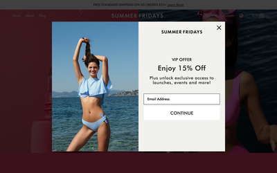 Summer Fridays website screenshot