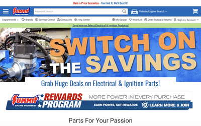 Summit Racing Equipment website screenshot