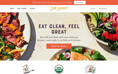 Sun Basket website screenshot