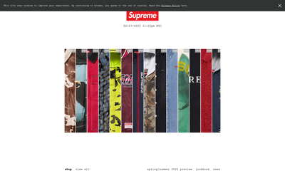 Supreme website screenshot