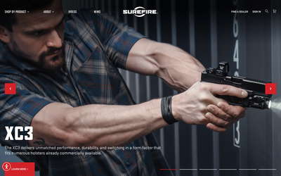 SureFire website screenshot