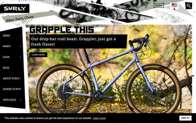 Surly Bikes website screenshot