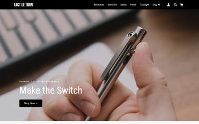 Tactile Turn website screenshot