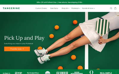 Tangerine Paddle website screenshot