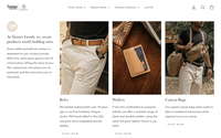 Tanner Goods website screenshot