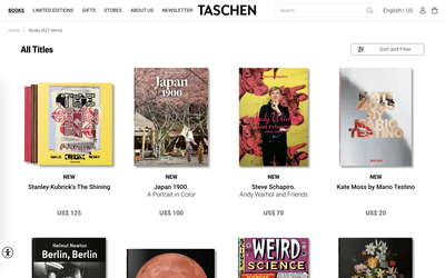 TASCHEN website screenshot
