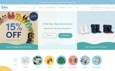 Ten Little website screenshot