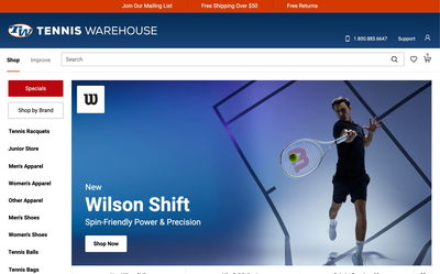 Tennis Warehouse on Shomp