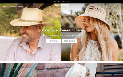 Tenth Street Hats website screenshot