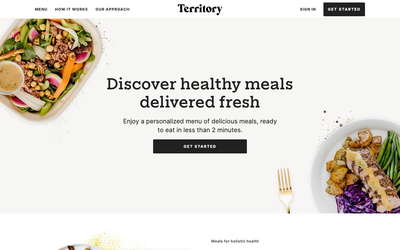 Territory Foods website screenshot