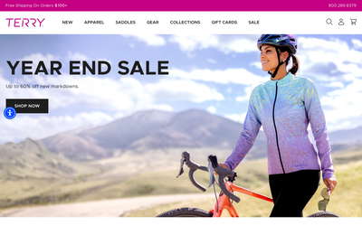 Terry Cycling website screenshot