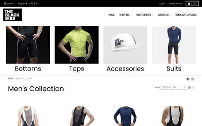 The Black Bibs website screenshot