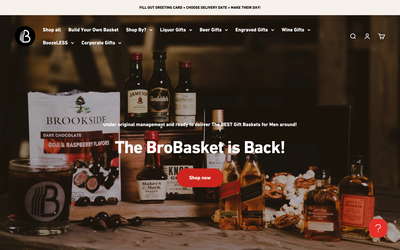 The BroBasket website screenshot