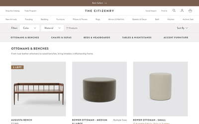 The Citizenry website screenshot