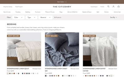 The Citizenry website screenshot