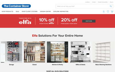 The Container Store website screenshot