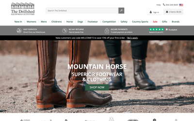 The Drillshed website screenshot