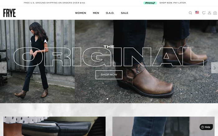 The Frye Company screenshot