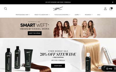 The Hair Shop website screenshot
