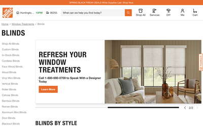 The Home Depot website screenshot