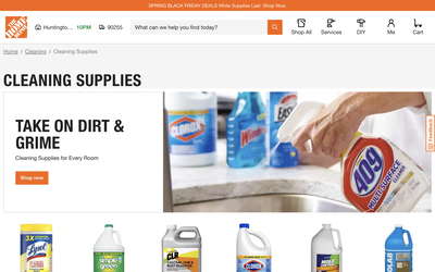 The Home Depot website screenshot