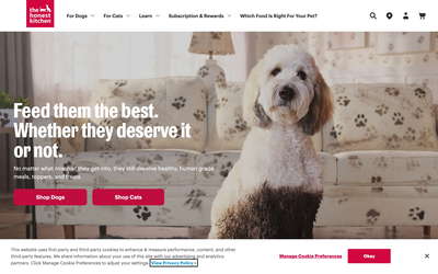 The Honest Kitchen website screenshot